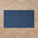 Austell Machine Woven Synthetic Area Rug in Blue