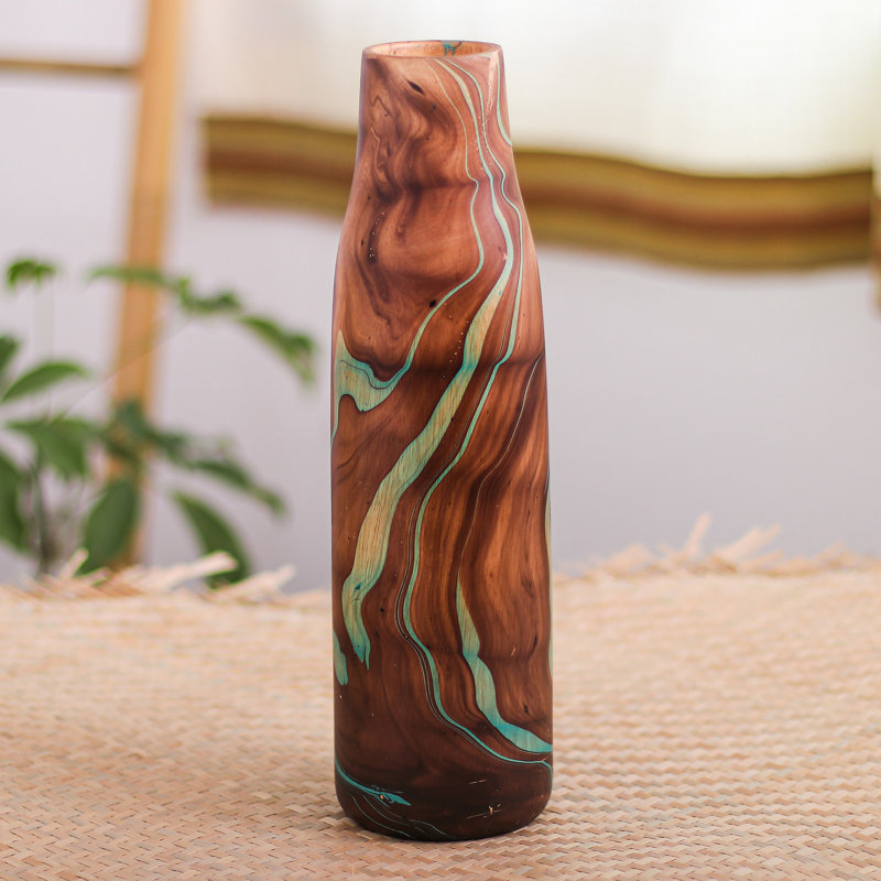Arria Solid Wood Table Vase 1