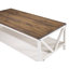 Table basse bicolore à cadre en V avec tablette de rangement inférieure-1767665938-1767665939
