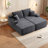 Comfortable Plush Fabric Sectionals, L-shape Modern Sofa For Home