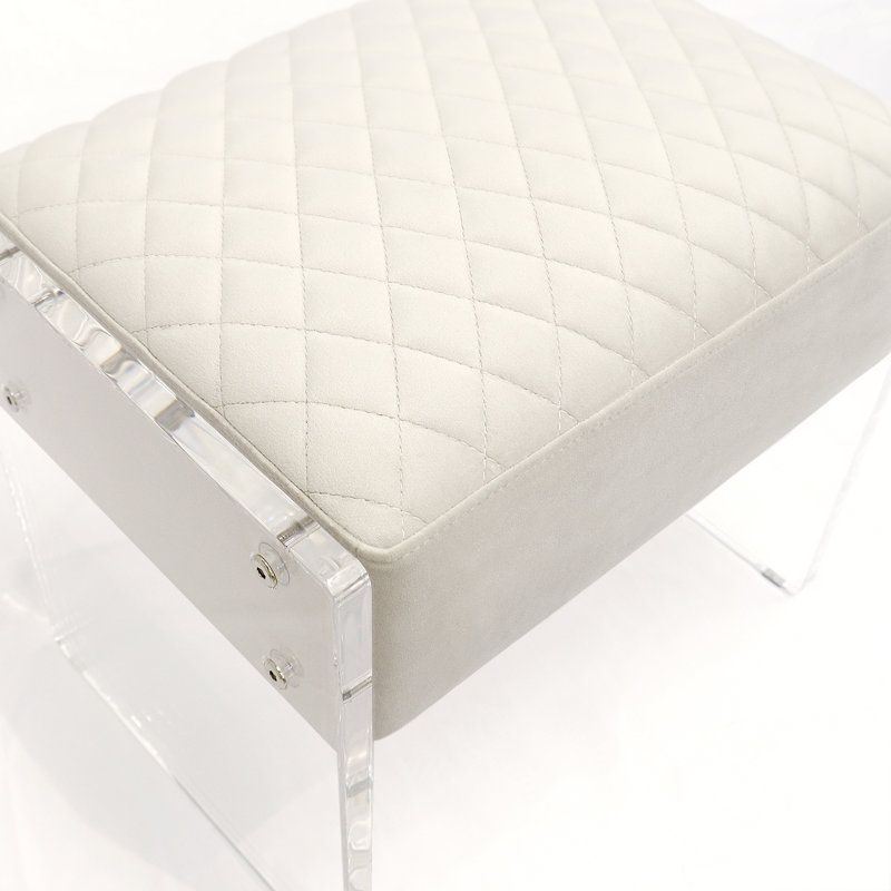 Tabouret de coiffeuse Tribecca, Blanc