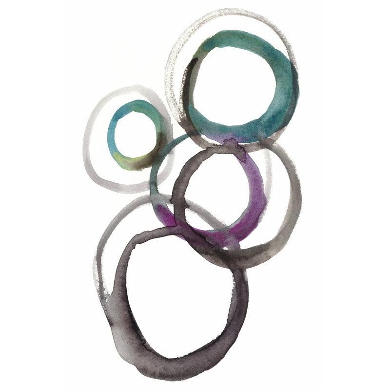 Rounds I 1 Piece Wrapped Canvas Painting, 30cm H x 20cm W x 3.8cm D