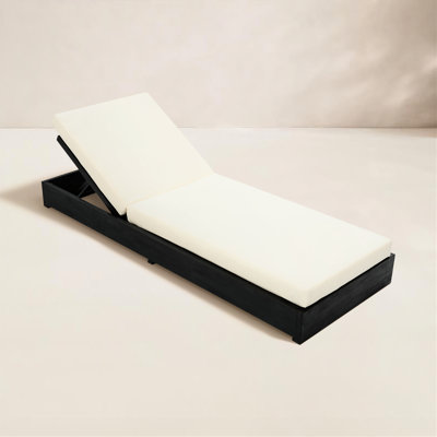 Donnie 30" Acacia Patio Chaise Lounge Set