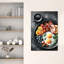 Art mural gourmet contemporain cerise-129144335