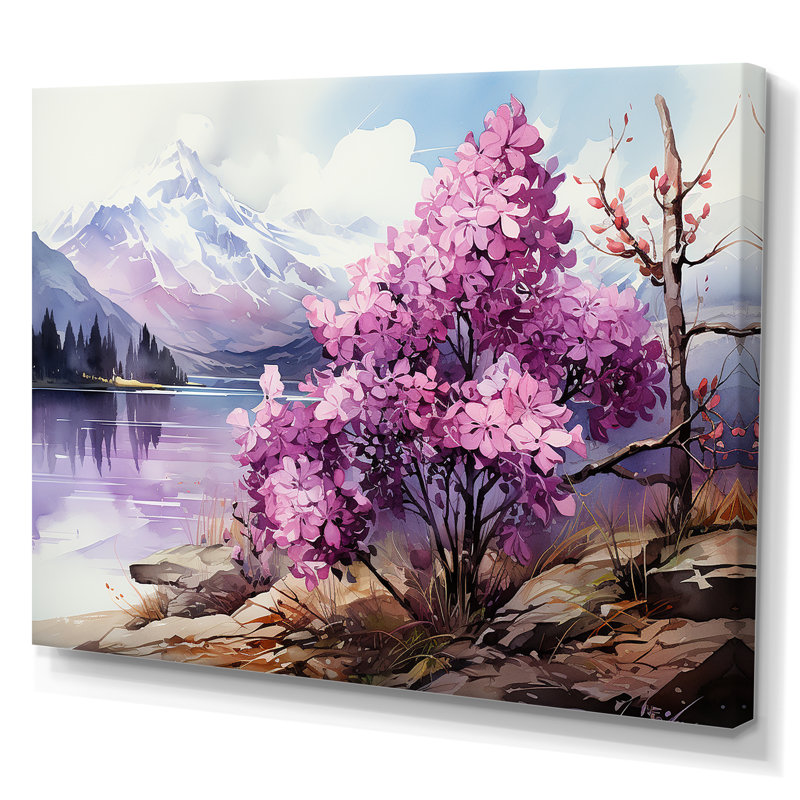 Lilacs Charm Volanco Delight sur toile, Toile tendue, H 24 po x l 32 po x P 1 po