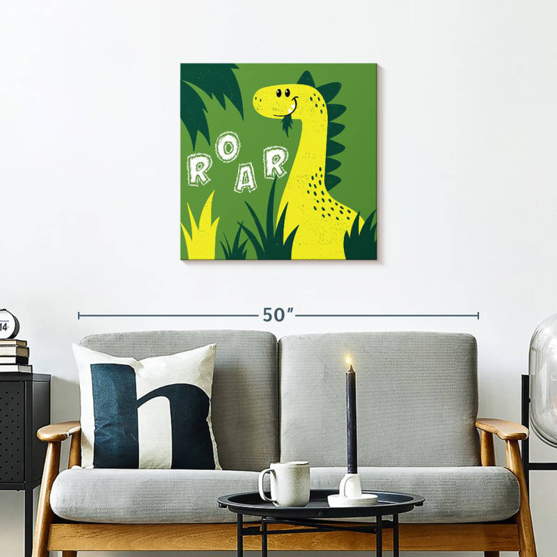 Ashelle, mignon dinosaure rugissant, H 24 po x l 24 po