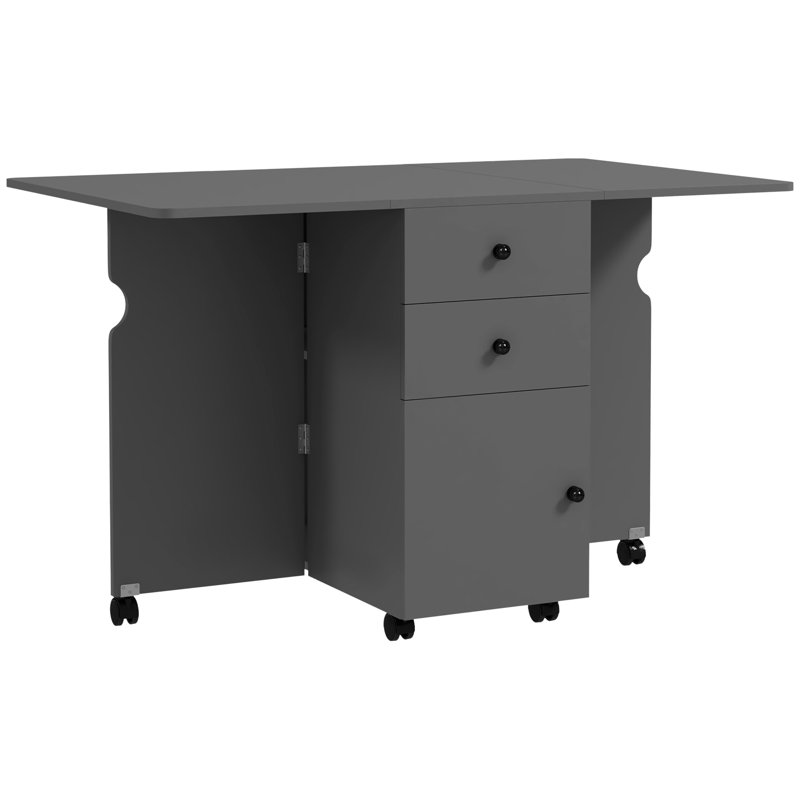 Folding Dining Table with Storage Drop Leaf Tables for Small Spaces