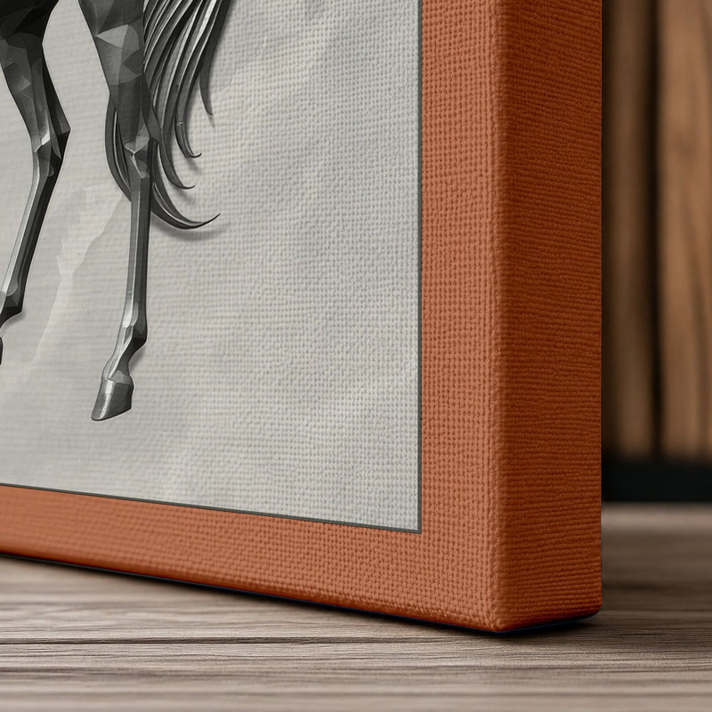 Pegasus Classical - Wrapped Canvas, 36x24 - 91.4 x 61.0 cm, Terracotta Border