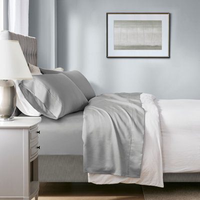Ensemble de draps 4 pièces en mélange de coton HeiQ Smart