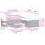 120cm Wide Patio Sofa with Cushions