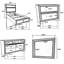 Vino 4pc Twin Bedroom Set, White Upholstery, Glitter Striped Dresser-108977231-108977232