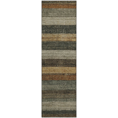 Premium Machine Washable Medena AMF1865 Stripes Rug