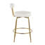 Tabouret de comptoir pivotant doré de 25,5 po Kayson-329420279