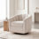 Upholstered Chenille Swivel Armchair