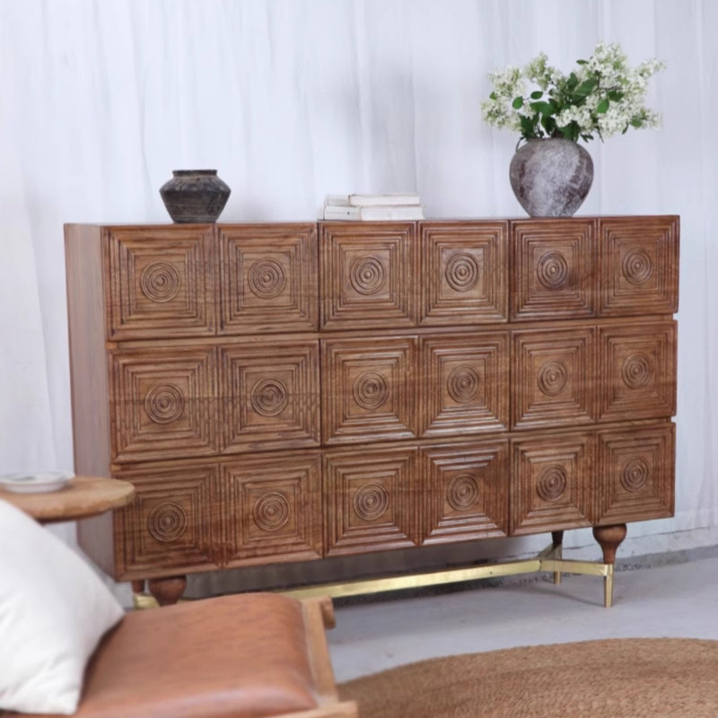 Buffet haut de gamme de style rétro, Brun