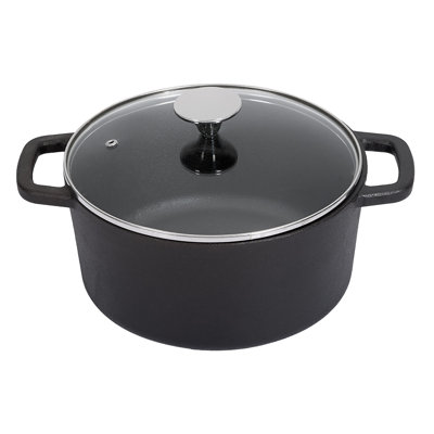 Living And Home 4L Cast Iron Soup Pot