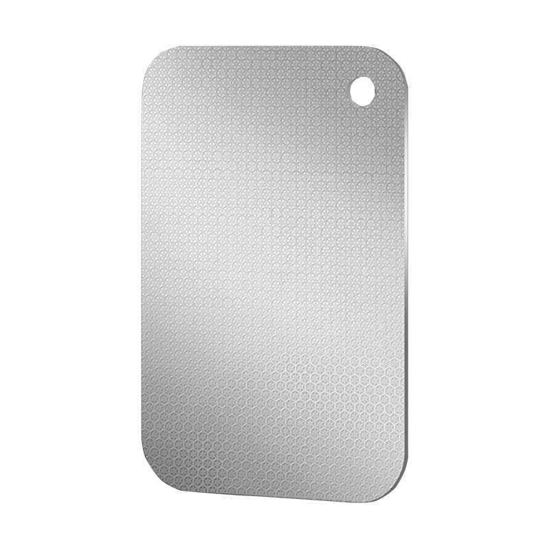Planche à découper Planche à découper double face en acier inoxydable avec trou de suspension, S