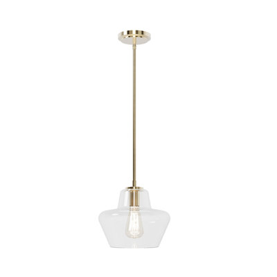 Luminaire suspendu 1 lumière de 9,75 po Carlissa