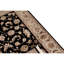 Hand-Knotted High-Quality Black and Beige Area Rug