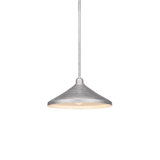 Eilif Vintage Stem Hung Mini Pendant With 14” Cone Metal Shade