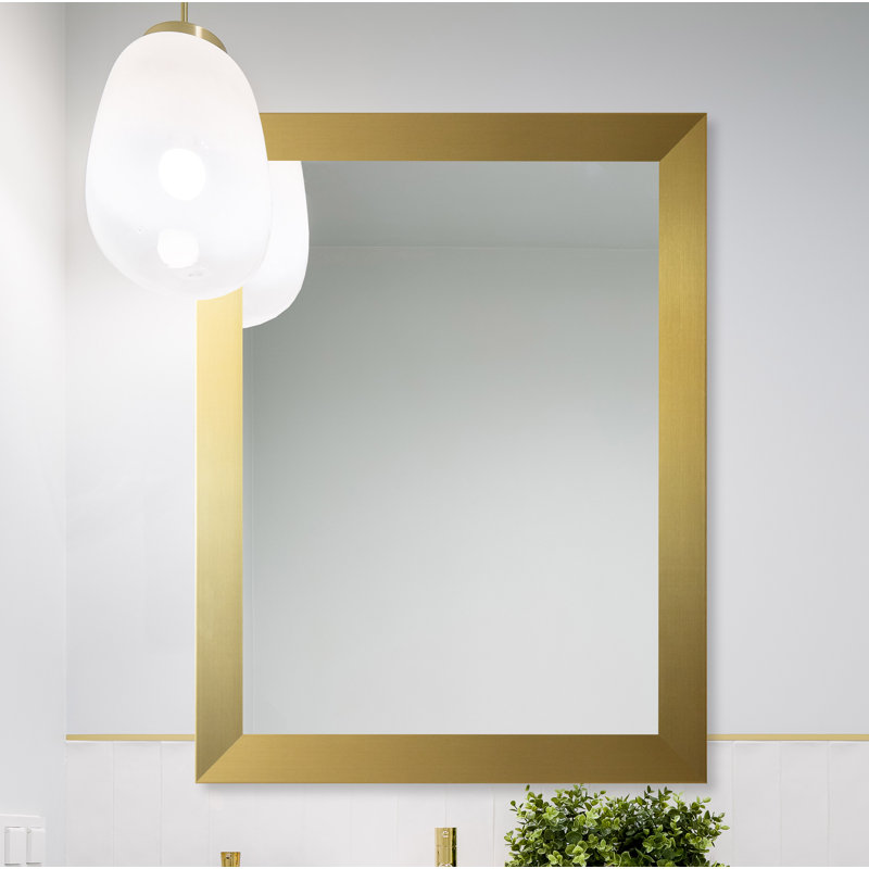 Miroir d'appoint mural Benning Glam, 35,5 po x 29,5 po