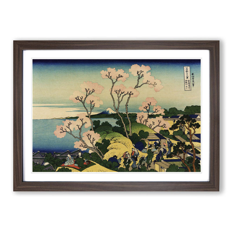 Katsushika Hokusai - Single Picture Frame Painting, Walnut
