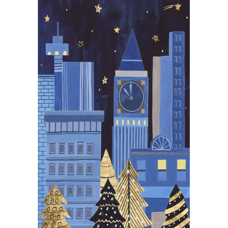 Holiday Night I' by Melissa Wang - Painting Print, 30cm H x 20cm W, Wrapped Canvas