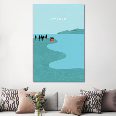 Sweden 1 Piece Wrapped Canvas Wall Art