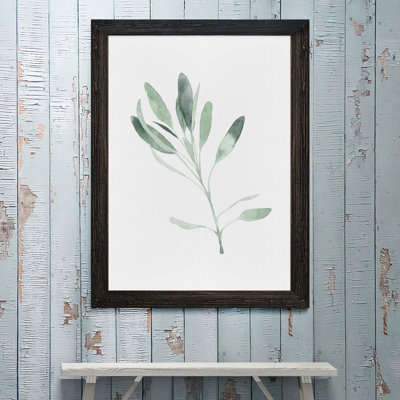 « simple sage ii »-cadre photo imprimé sur verre