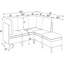 Canapé modulaire rembourré avec pieds en métal-30402070