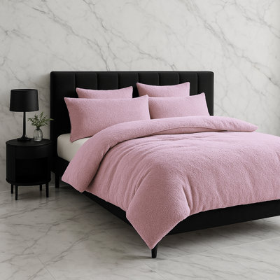 Polyester No Pattern Duvet Cover Set with Pillowcases