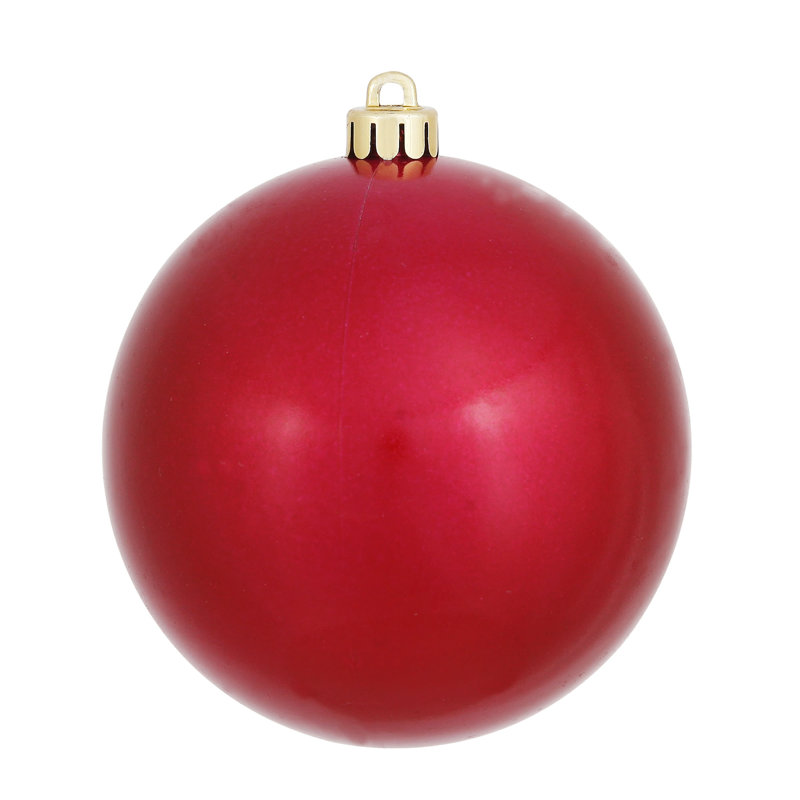 Décoration de boule décorative des Fêtes, H 6 po x l 6 po x P 6 po, Vin