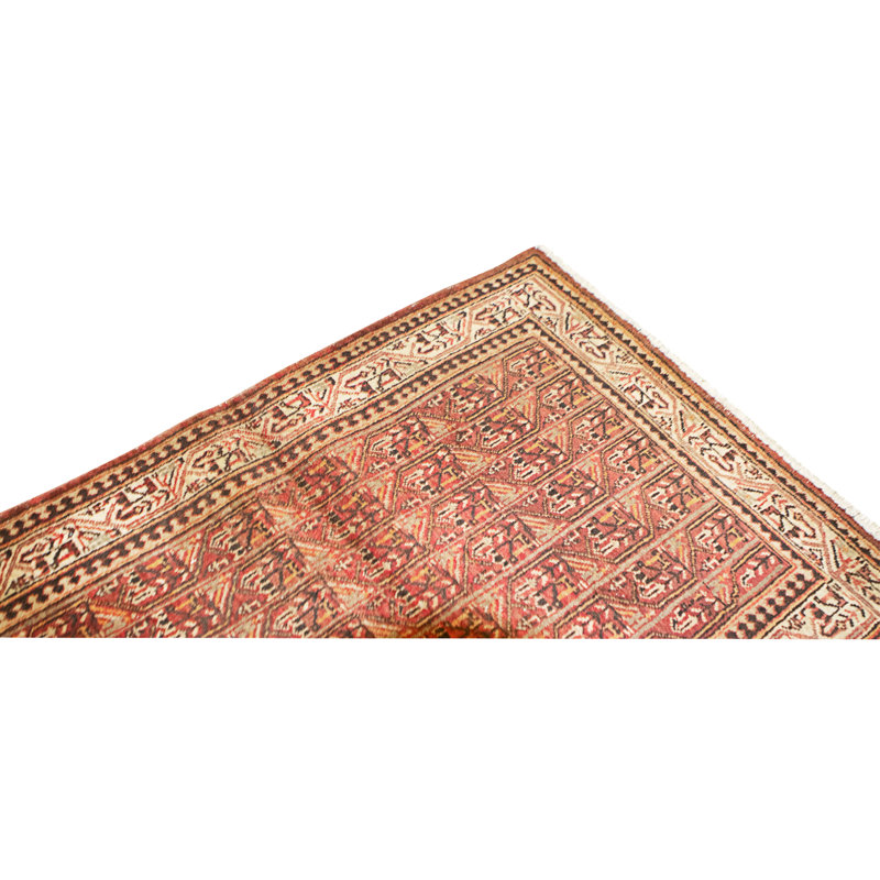 Hand Knotted Wool Area Rug in Multi