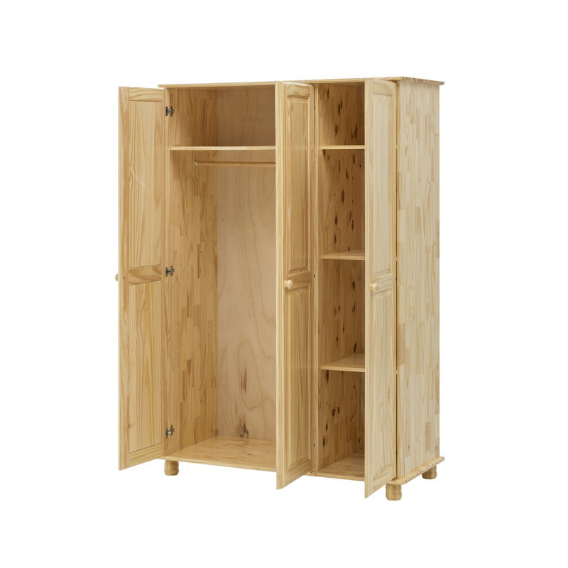 Adarsh 3 Door Solid Wood Wardrobe