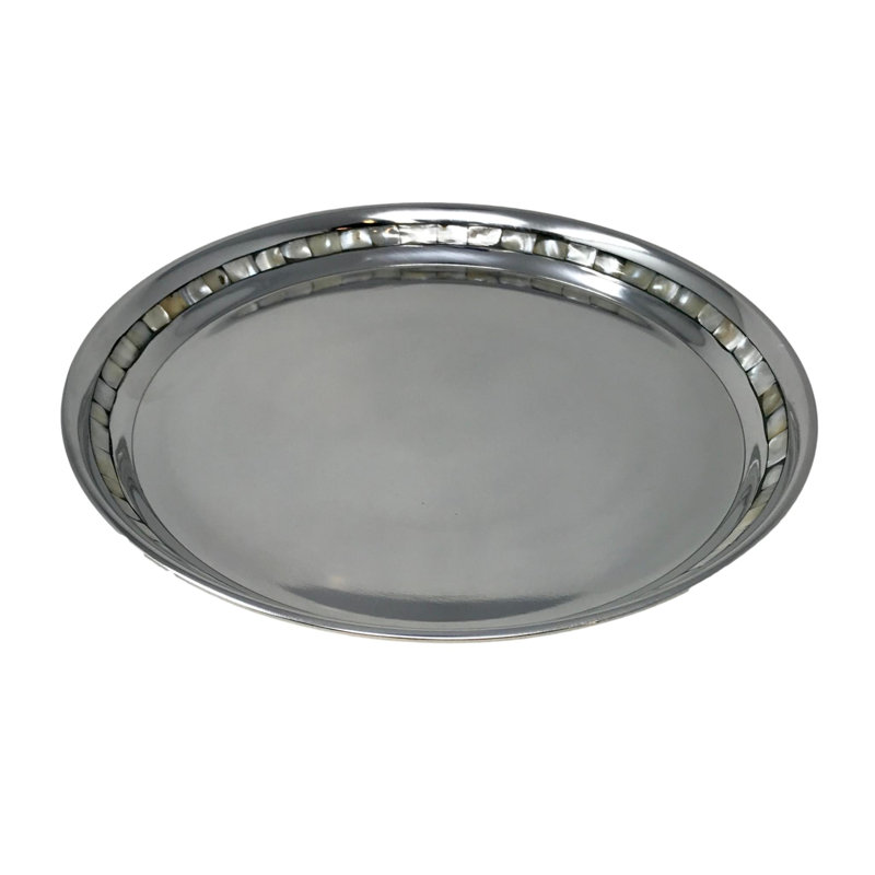 Mother Of Pearl Round Tray