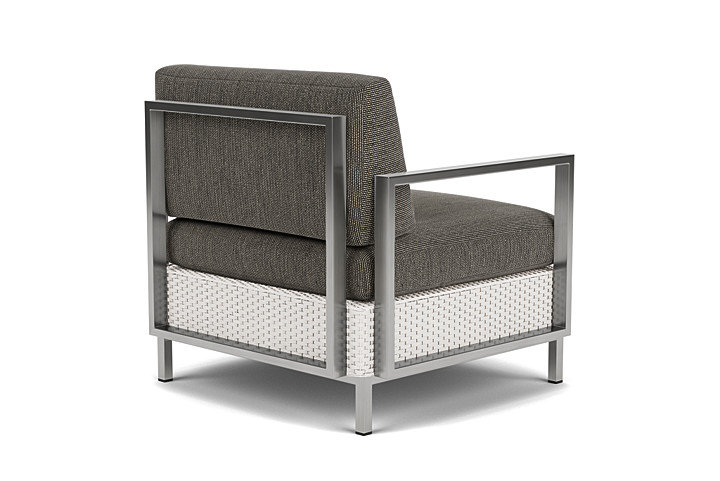 Elements Outdoor Lounge Chair, White, Cottage Pepper