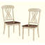 Ensemble de 2 chaises d'appoint style babeurre et chêne de style campagnard, mobilier de salle à manger confortable et élégant