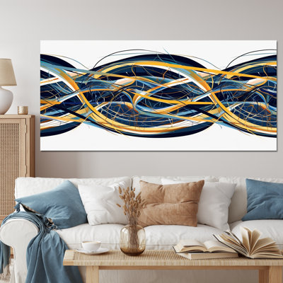 Helix expression abstraite jaune et bleu