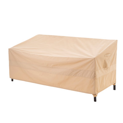 Premium Rip Stop Patio Love Seat Sofa Cover Waterproof, 58"(W) Ă— 40"(D) Ă— 35/26"(H), 3-Year Warranty by GlenvalNY