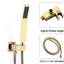 10 Inch Brushed Gold Wall Mounted Shower System With Built - In Hot And Cold Water Control, Diverter Valve, Top Spray Adjustable Head, Diverter, Finish For A Serene Bathroom