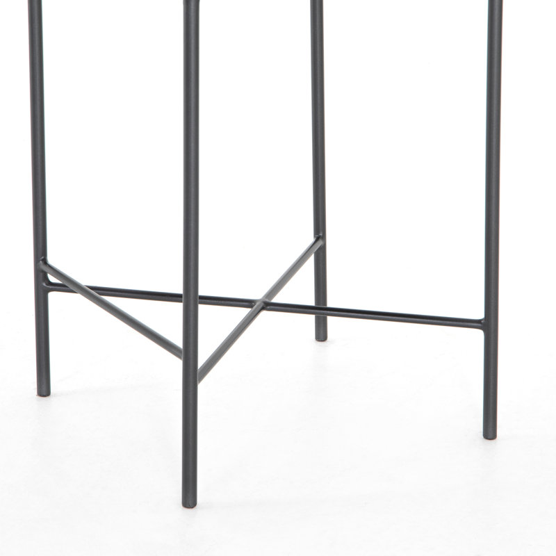 Garza Counter & Bar Stool, Counter Stool (25" Seat Height), Natural Genuine Leather