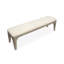 Table de salle à manger extensible rectangulaire avec 2 bancs-2069413284