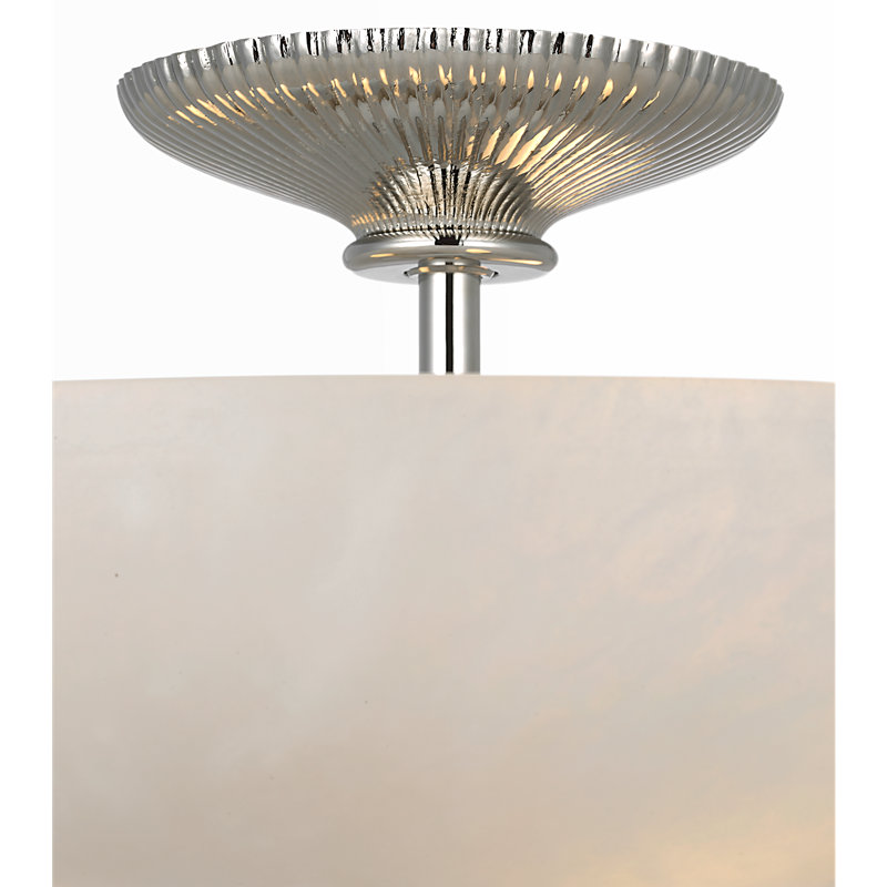 Aerin 3 - Light Semi Flush Mount, Polished Nickel