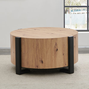 36" Round Wood Coffee Table