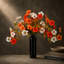 Arrangement de fleurs de pétunia avec vase en céramique pour décor de table et de vestibule-865828162-865828165