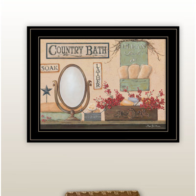 «Country Bath» par Pam Britton - reproduction de cadre photo sur papier