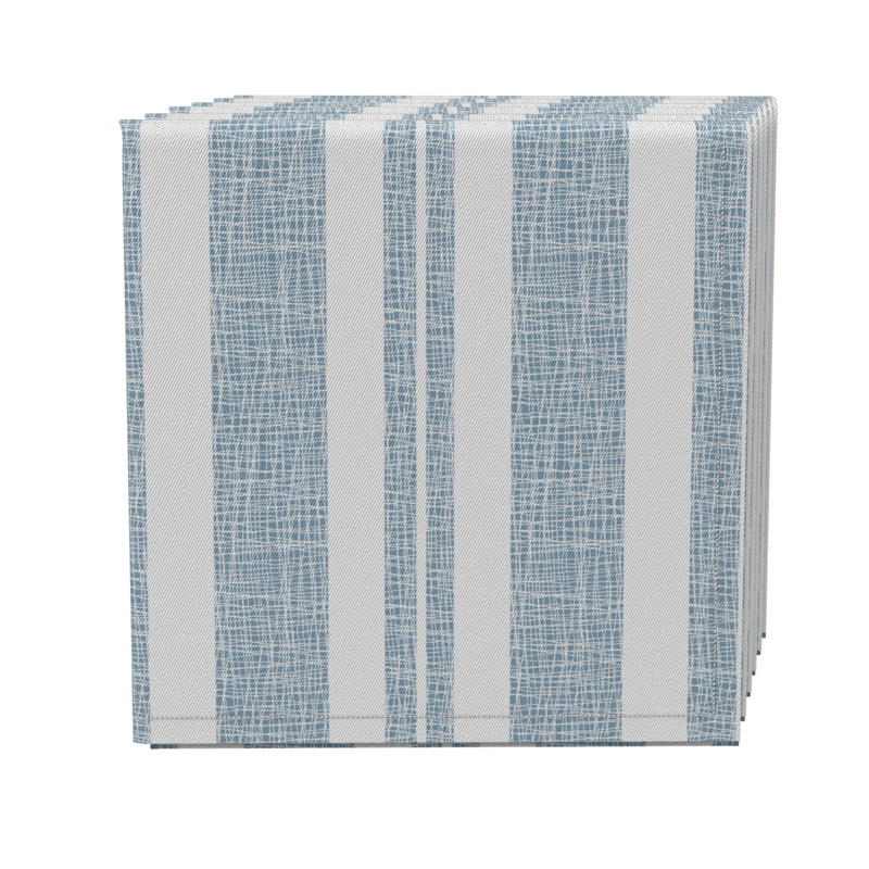 Cotton Twill Striped Square Napkin