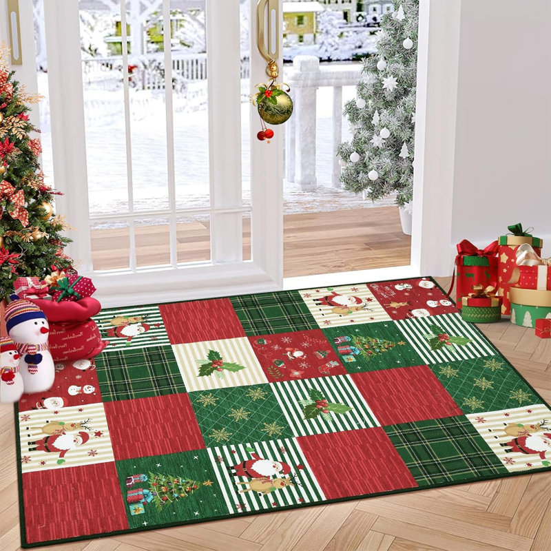 Abstract Machine Printed Area Rug, Rectangle 120 x 170 cm