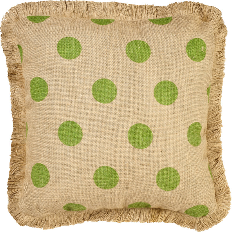 Fringed Jute / Sisal Throw Pillow