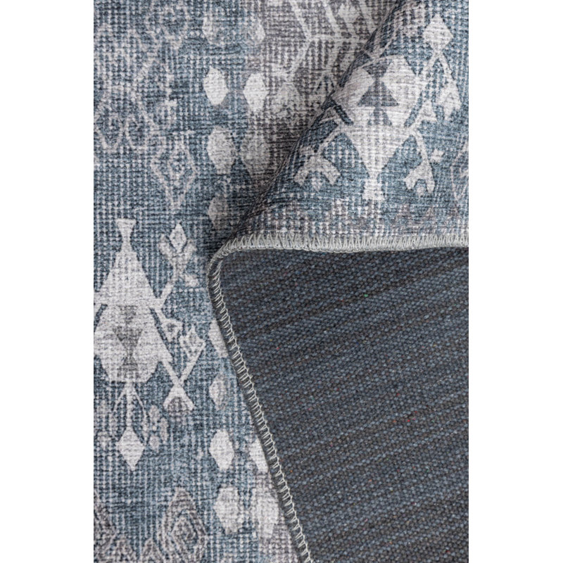 Tapis en chenille lavable Jax, Rectangle 7 pi 7 po x 10 pi 10 po